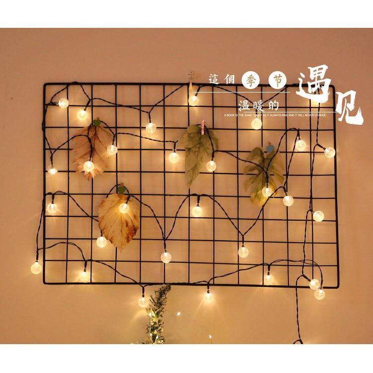 Dây đèn led pha lê 6m trang trí nhà cửa lung linh, đèn trang trí mẫu mới