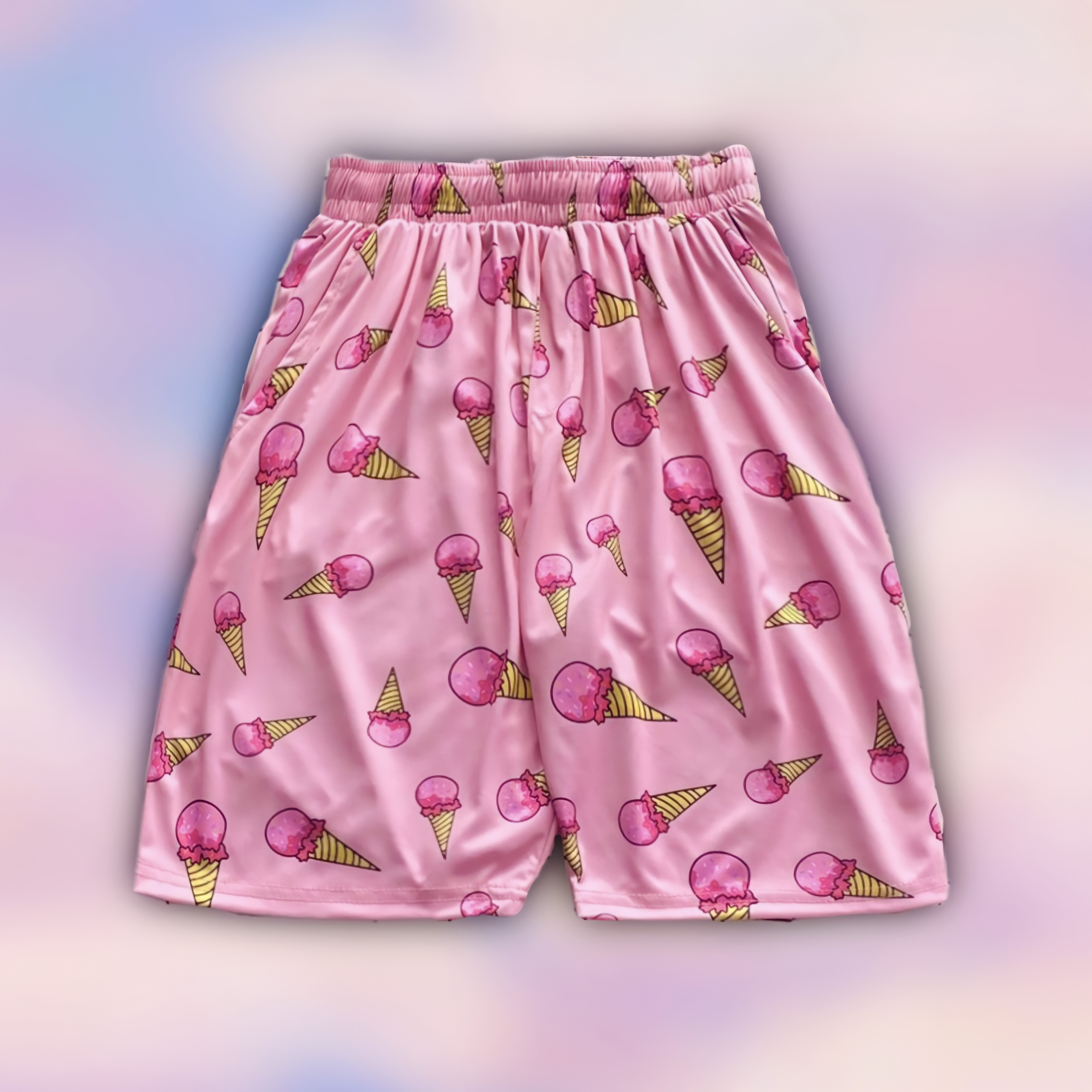 Quần Short Cartoon Unisex, Quần Đùi Hoạt Hình Loang Màu Phiên Bản Mới - MM