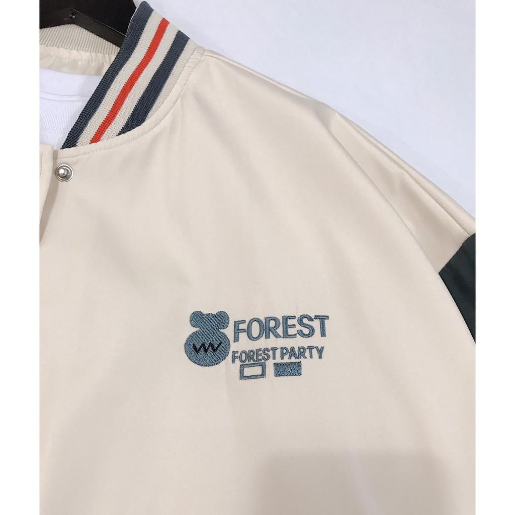 Áo Khoác BOMBER GẤU FOREST Ulzzang Unisex