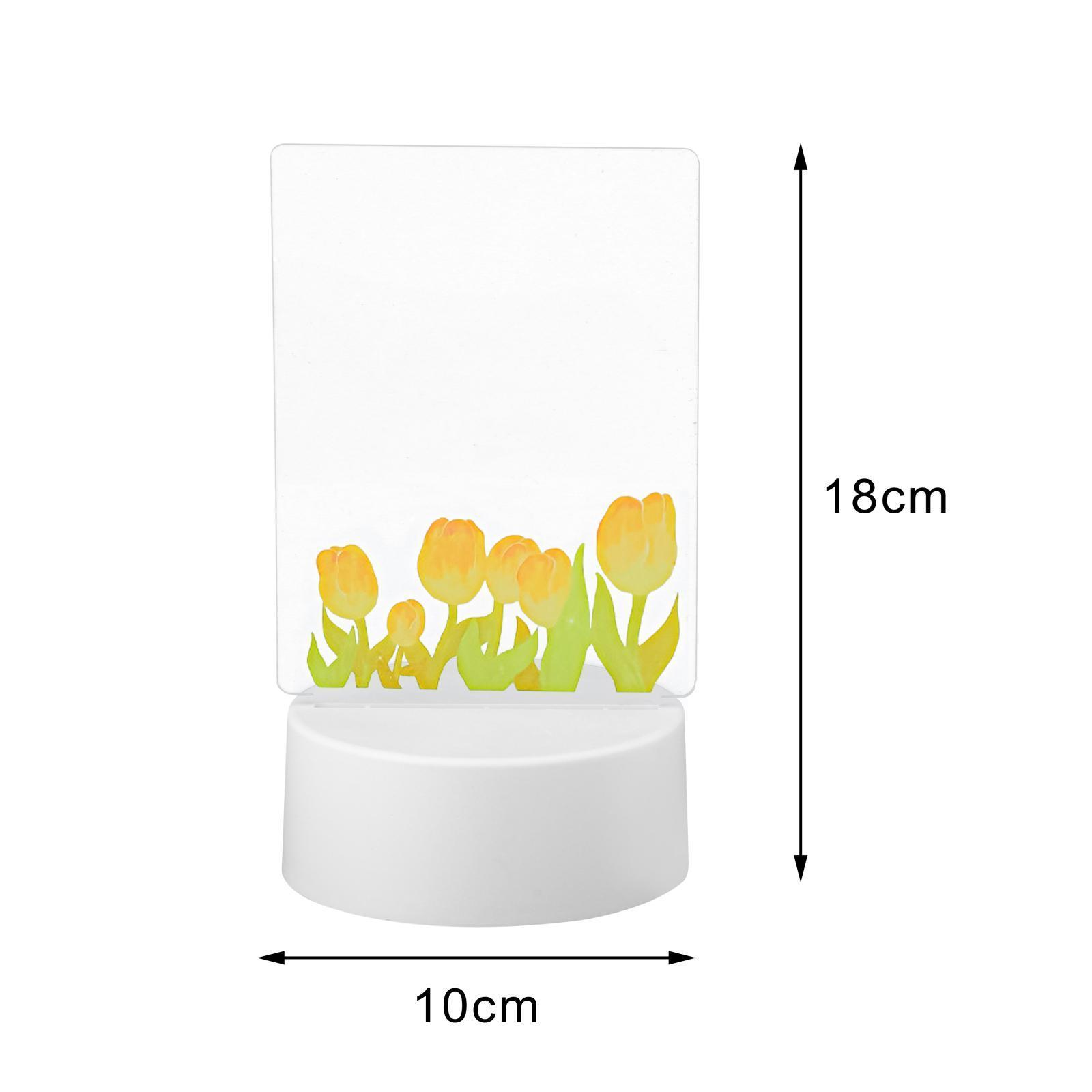 Acrylic Message Board Daily Moment Light up for Children Office Home School