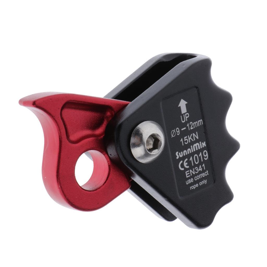 2x Ring Climbing Gear ,Self-Braking Stop Descender for 9-12mm Rope Rescue Descender for Rock Climbing Peak Rescue