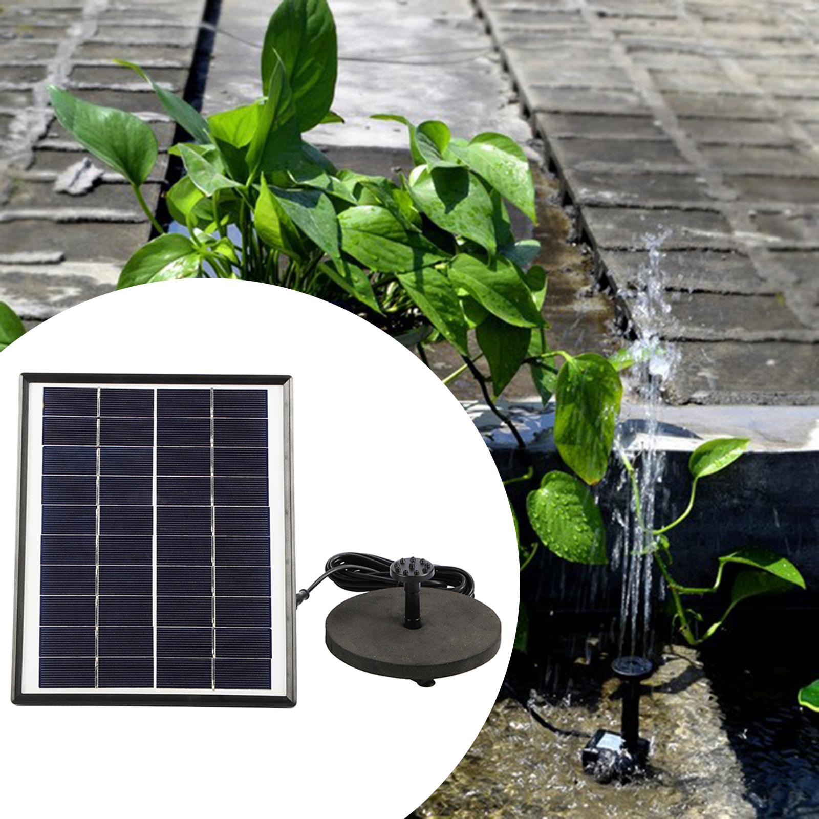 Solar Fountain Pump 12V 5W 200L/H Solar Pond Pump for Garden Pool Pond Aquarium