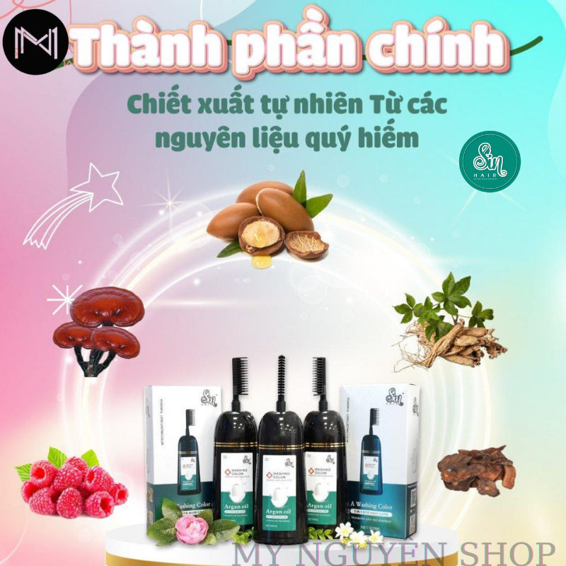 Dầu gội đổi màu tóc Sin Hair 500ml màu Cam thời thượng quý phái