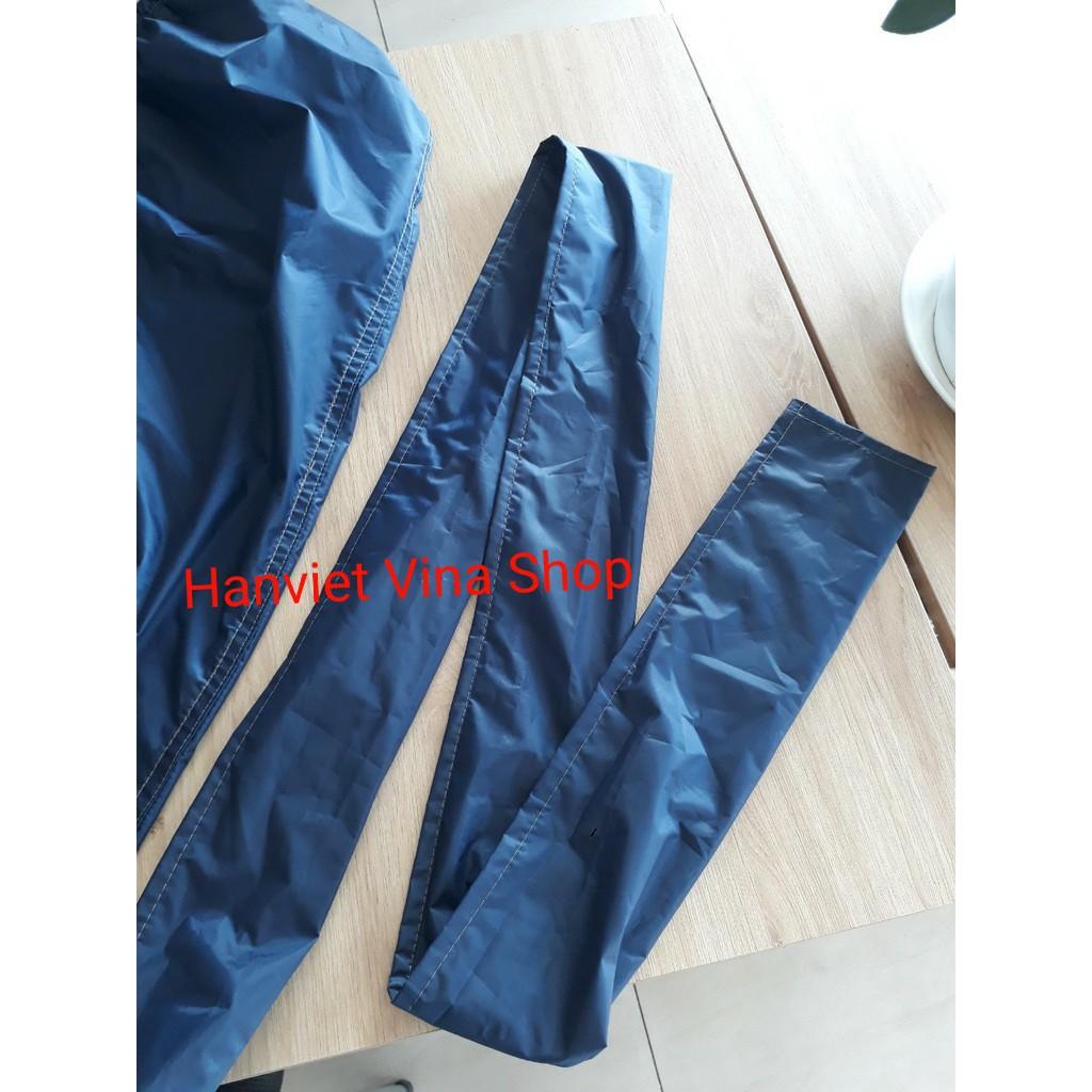Áo vệ sinh máy lạnh có đuôi, giá rẻ siêu sốc - Xanh đen - kèm 2 dây sỏ