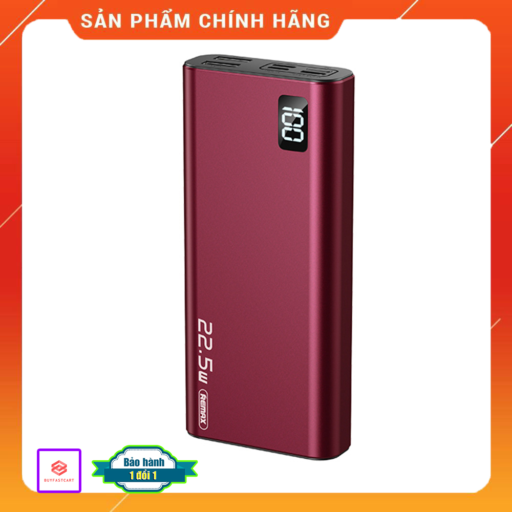 Pin sạc dự phòng Mini Pro 15000mah Remax RPP-17 hỗ trợ cổng sạc lightnigh type-C và Micro sạc nhanh 22.5w - Hàng chính hãng