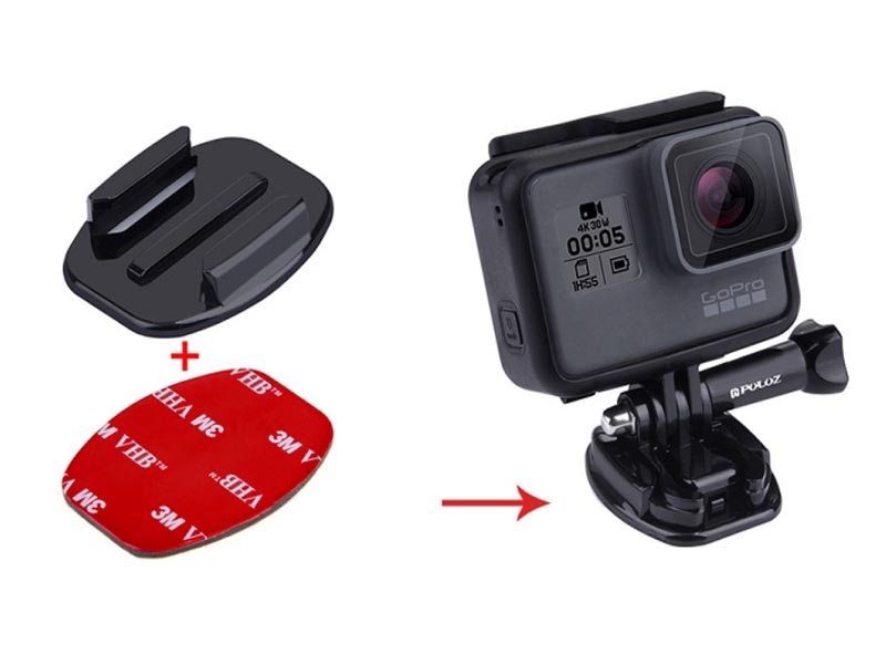 Bộ 4 miếng dán 3M đế phẳng cho máy quay hành động GoPro, Sjcam, Yi Action, Osmo Action