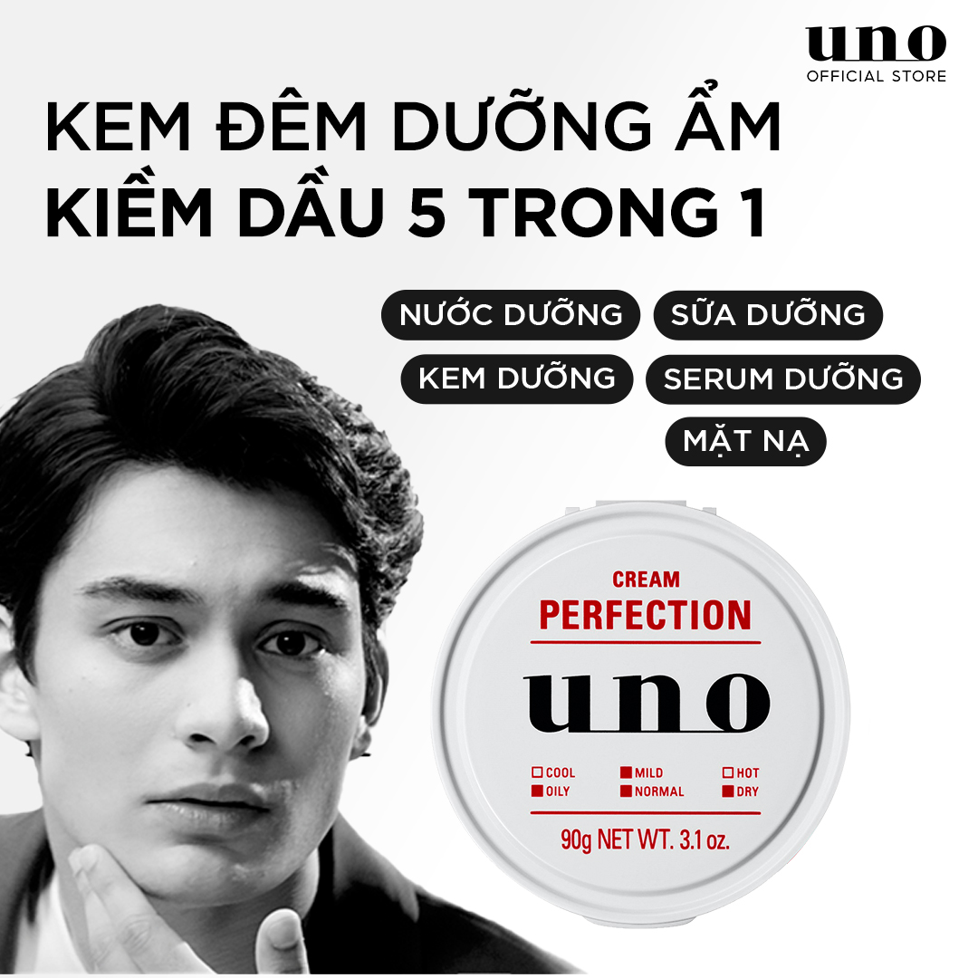 Kem Dưỡng Ẩm Kiểm Soát Nhờn 5 trong 1 UNO Cream Perfection 90g