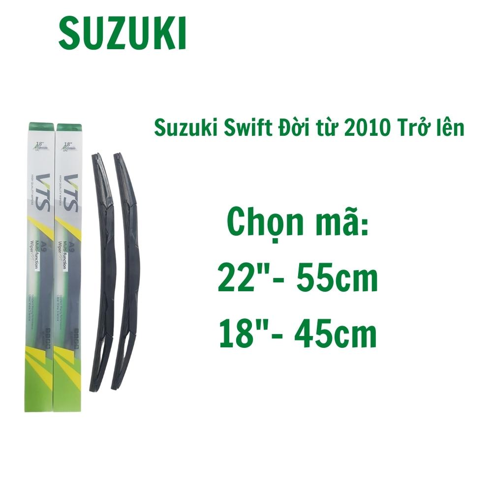 Bộ cần gạt mưa dành cho xe Suzuki Celerio, Carry, Alto, Vitara, Swift Thanh 3 khúc A9 Lưỡi Silicone