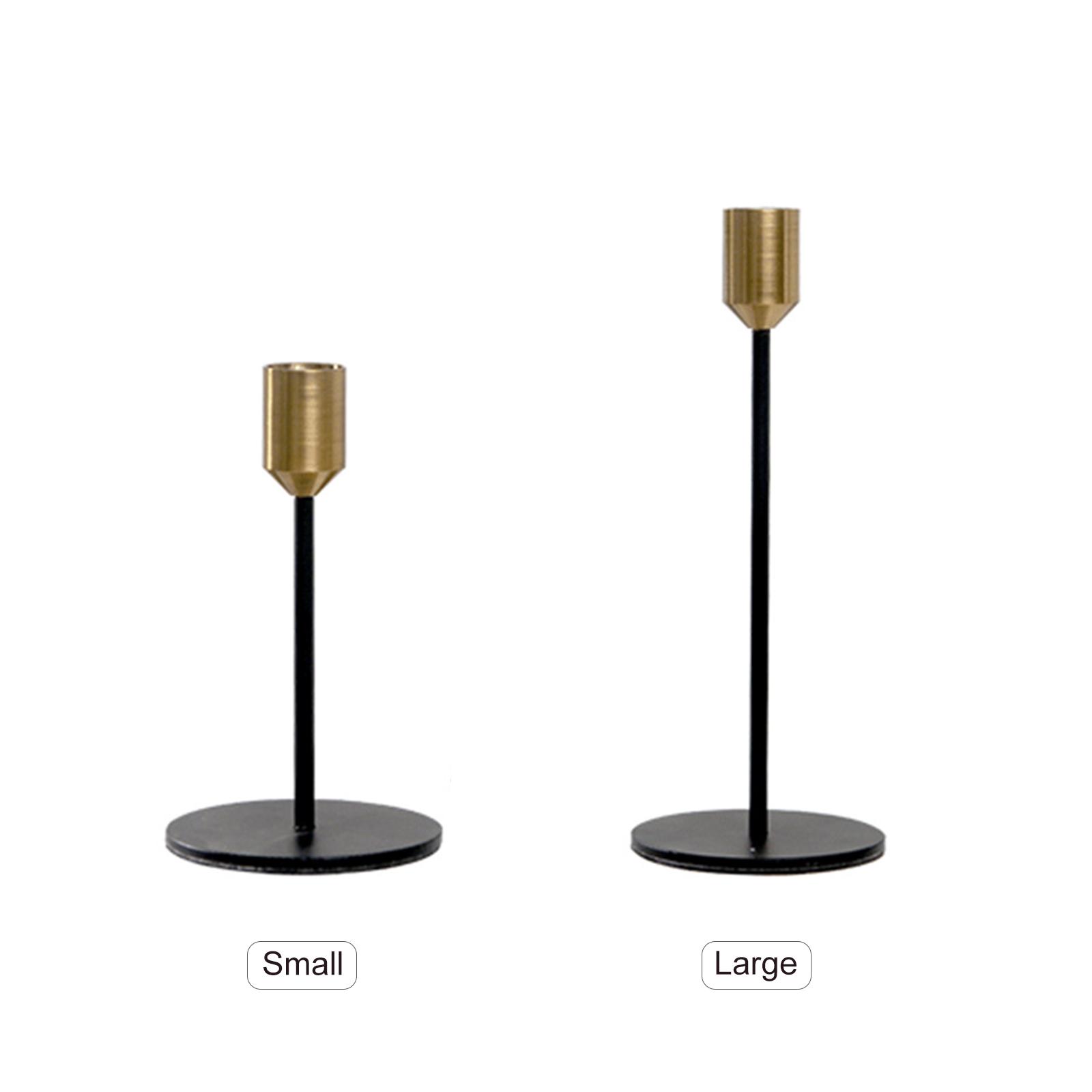 Giá đỡ nến bằng kim loại kiểu dáng cổ điển, trang trí giáng sinh, cưới hỏi, lễ hội