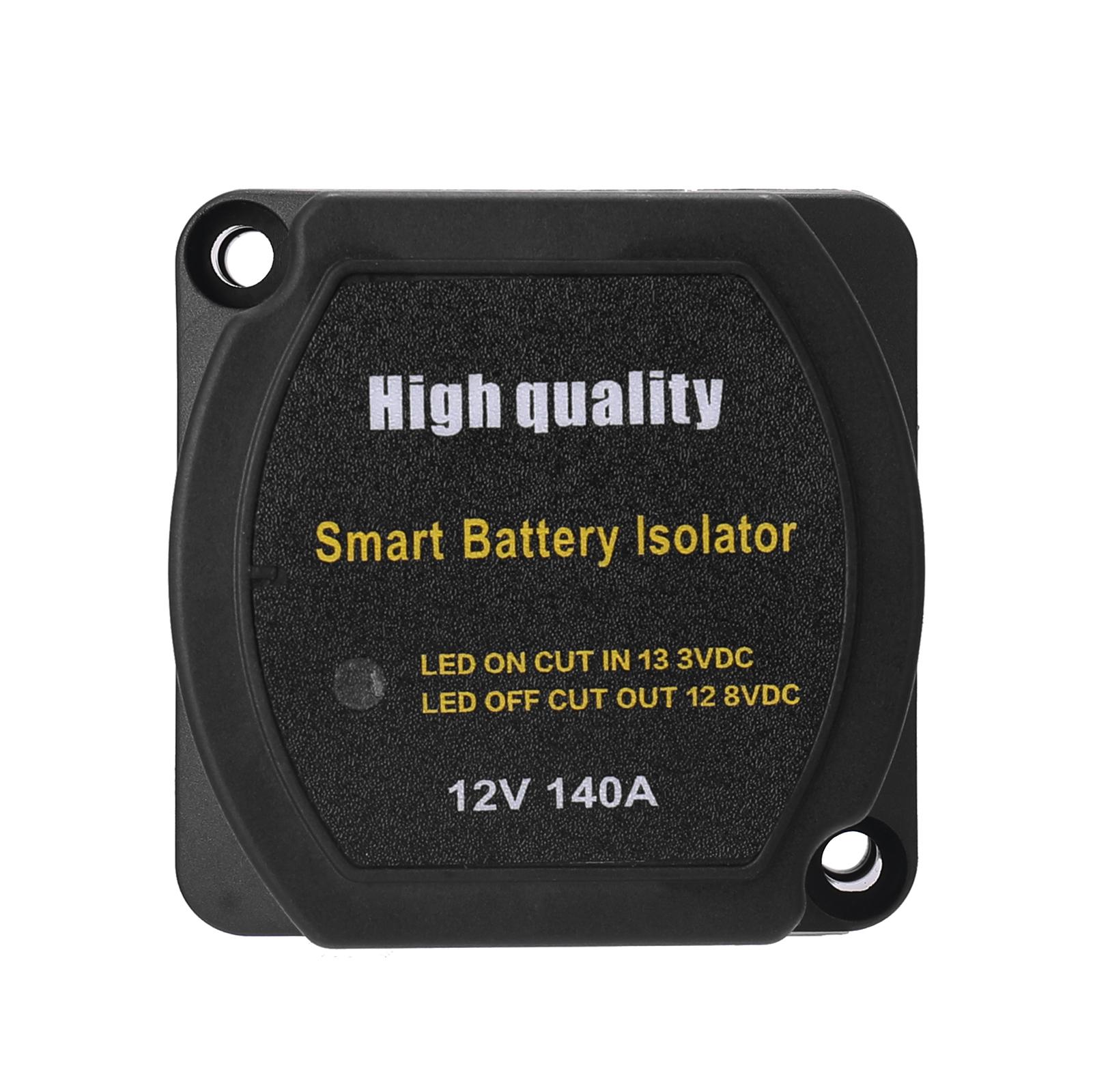 12 V 140A Voltage Sensitive Relay Intelligent Battery Isolator Recharging 2 Battery for Car SUV Ships