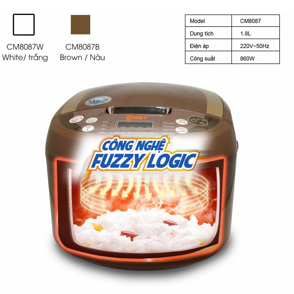 Nồi Cơm Điện Tử Comet CM8087 - Hàng chính hãng
