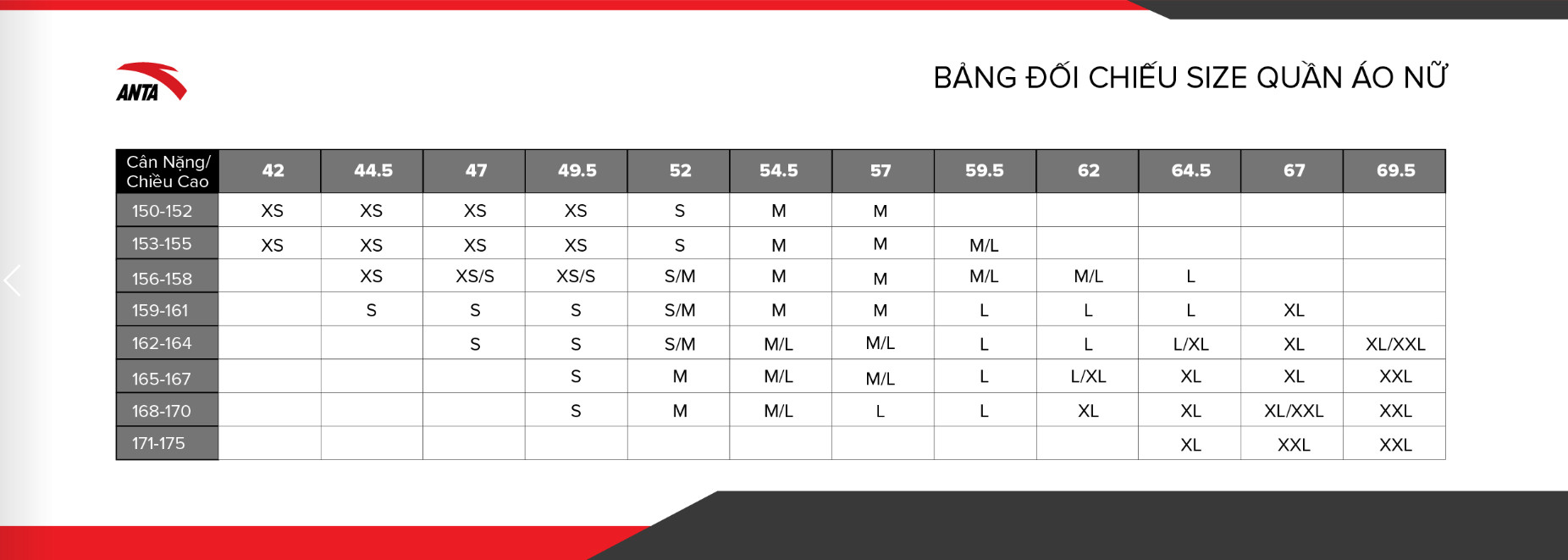 Quần dài thể thao nữ Anta 862038302-1