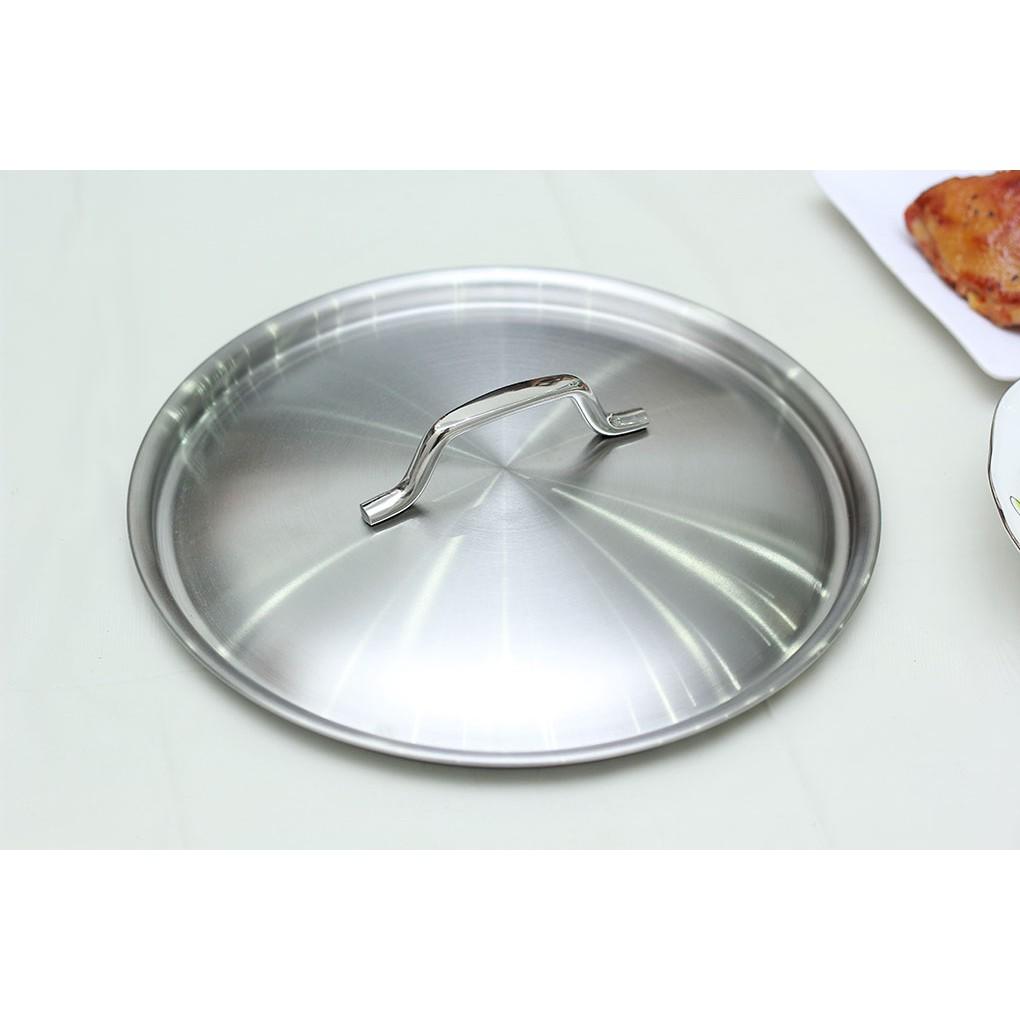 Bộ nồi xửng hấp inox 430 Fivestar Standard  3 đáy bếp từ nắp inox ( 24cm / 26cm ), tặng 1 vá canh