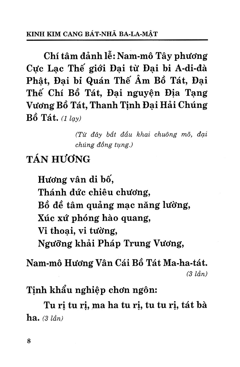 Kinh Kim Cang - Kim Cang Bát Nhã Ba La Mật Kinh (Âm - Nghĩa)