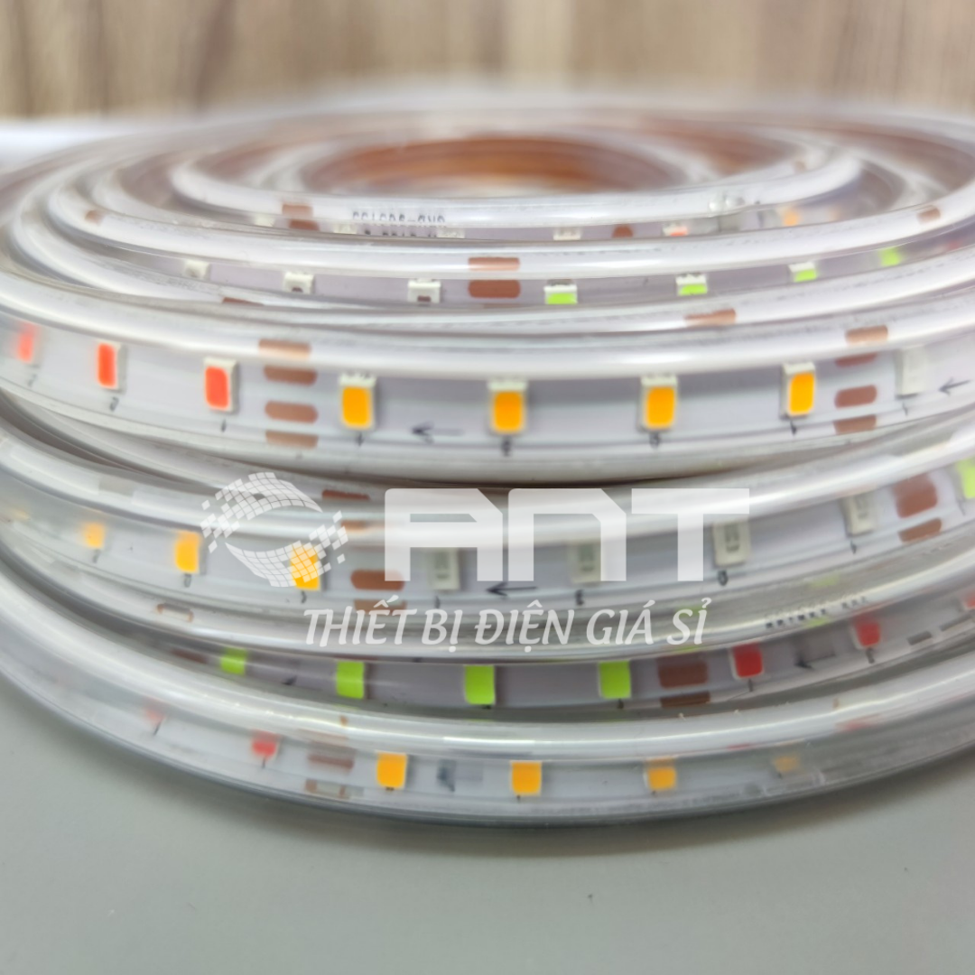 Đèn led trang trí ngoài trời, dây led năng lượng mặt trời, dây dài 10m chớp nhiều màu, có 8 chế độ kiểu chỉnh