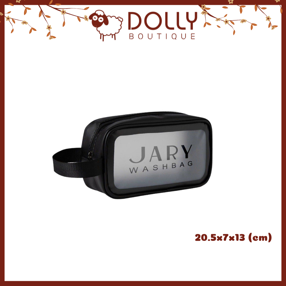 Túi đựng mỹ phẩm trong suốt JARY Wash Bag Size S 20.5X7X13 CM Chọn Màu