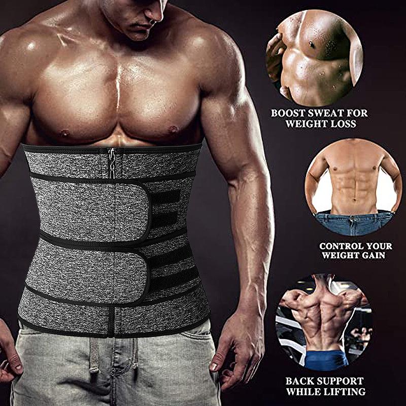 Nam Shapers Eo Huấn Luyện Corset Giảm Béo Tập Toàn Thân Thể Dục Đai Xông Hơi Mồ Hôi Vỏ Tông Đơ Cắt Mô Hình Dây Nén Bụng