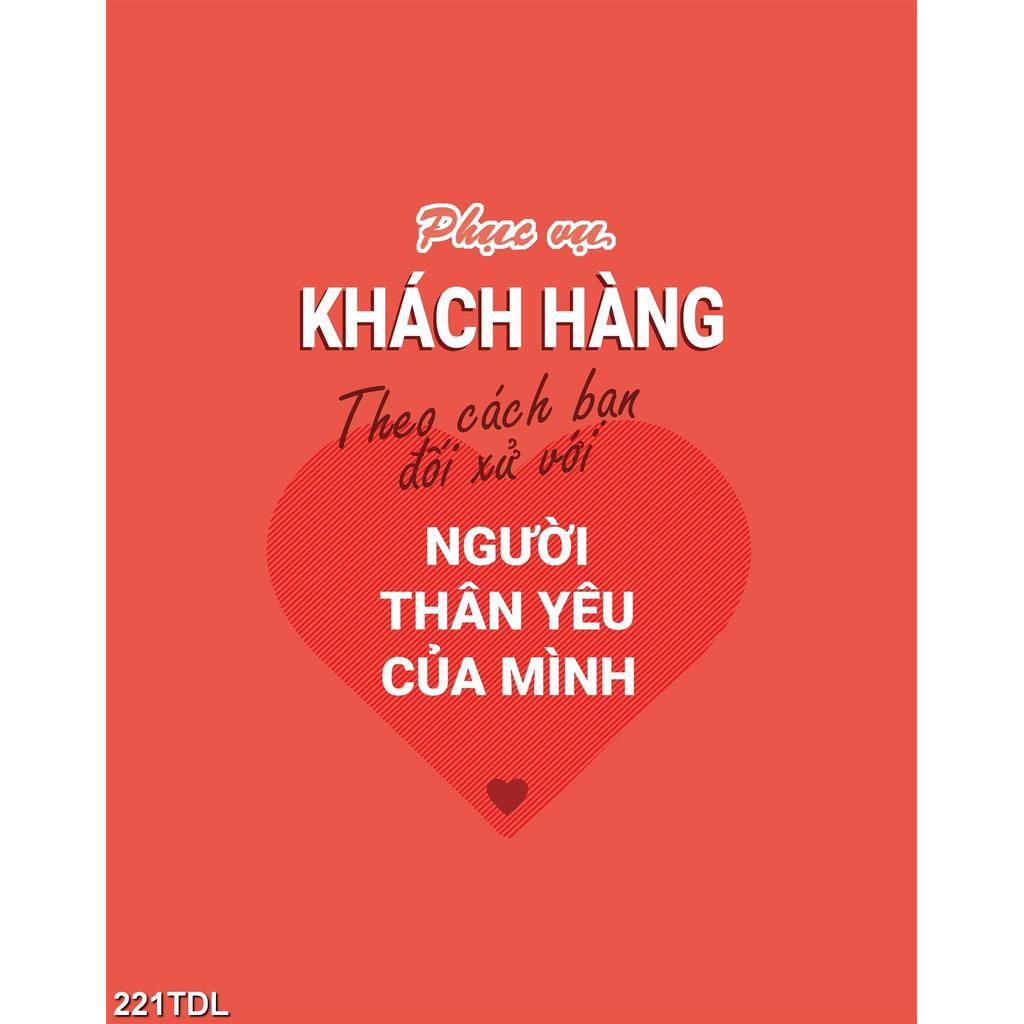DECAL SLOGAN PHỤC VỤ KHÁCH HÀNG ...