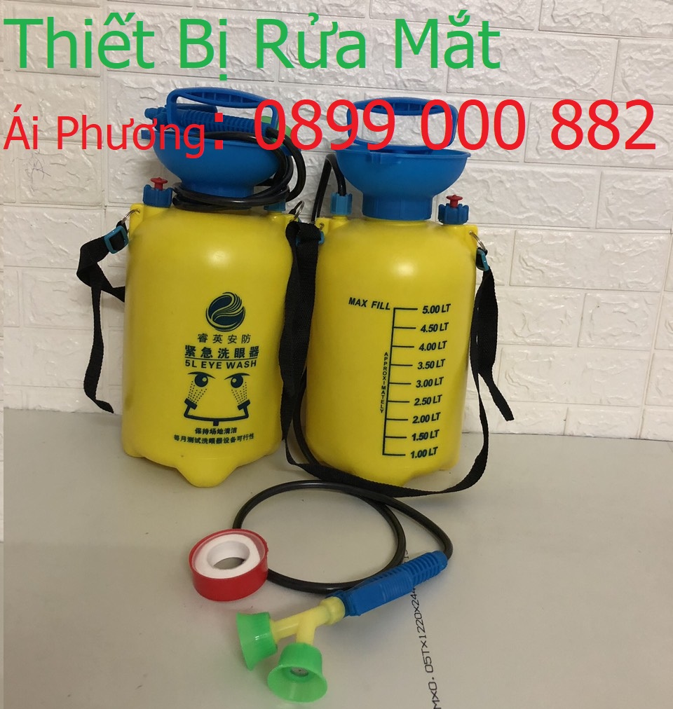 Thiết bị rửa mắt khẩn cấp di động 5 lít