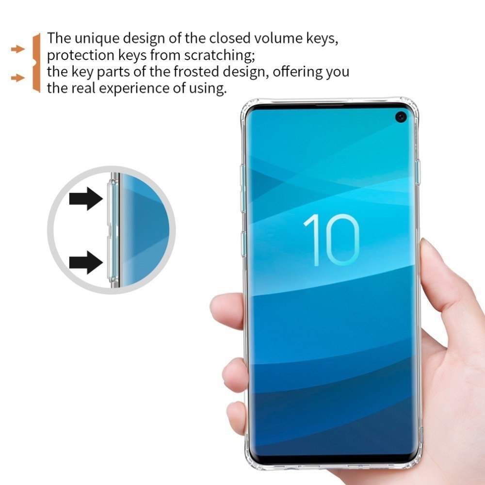 Ốp lưng dẻo dành cho Samsung Galaxy S10 Plus hiệu Nillkin - Hàng chính hãng