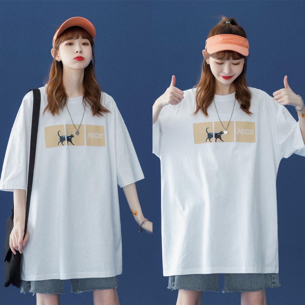 Áo thun tay lỡ form rộng dành cho các bạn nữ