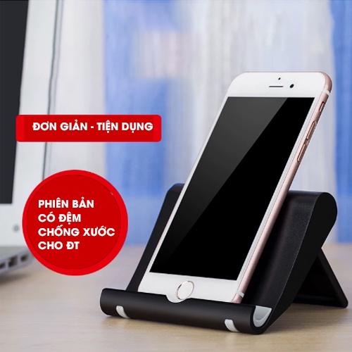 Giá đỡ để điện thoại gấp gọn đệm silicon GDDT01 tùy chỉnh độ nghiêng, kệ để điện thoại máy tính bảng GDDT01