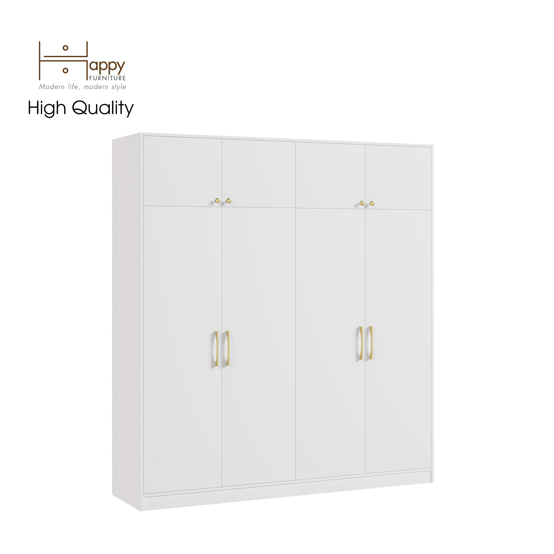 [Happy Home Furniture] ELEGANT, Tủ quần áo 2 ngăn kéo 2mx2m2 , 200cm x 54cm x 220cm ( DxRxC), TCM_048