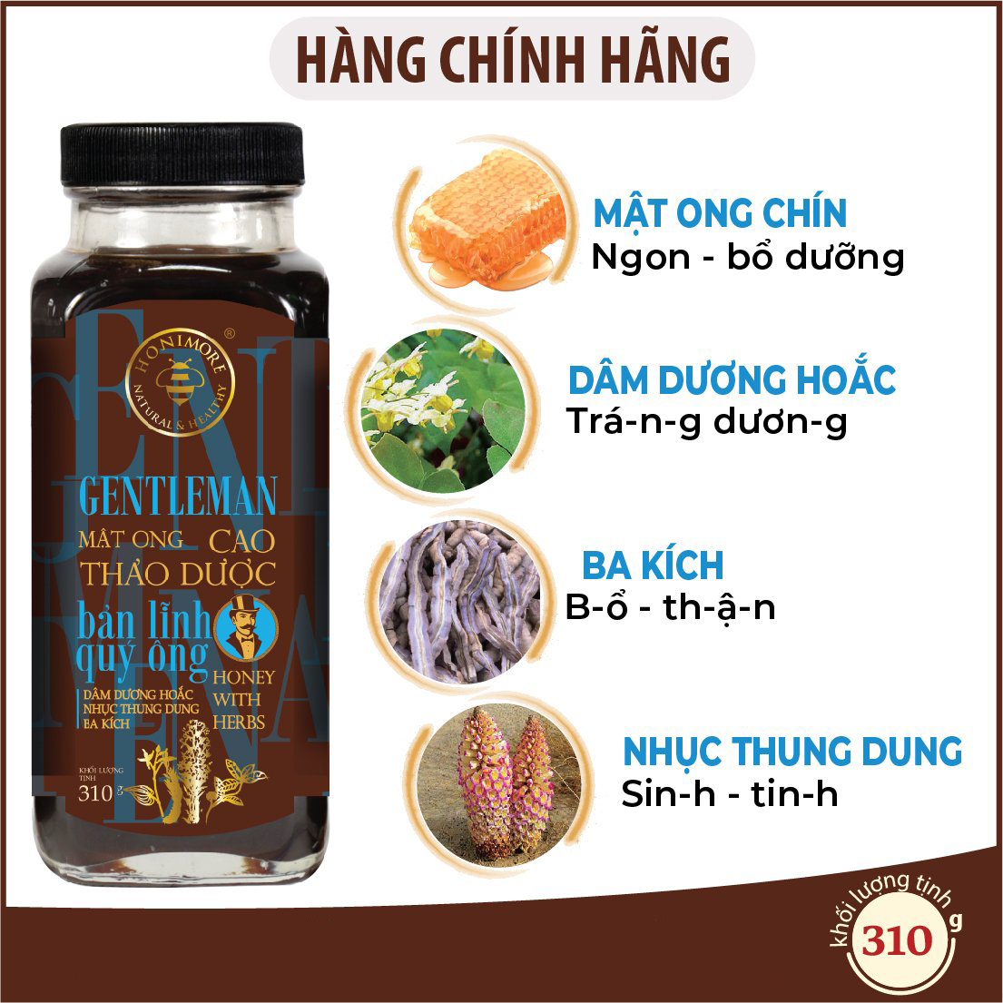 Combo 2 chai mật ong cao thảo dược Lady 310g - ngủ ngon, bổ máu [TẶNG 2 chai mật ong cao thảo dược Gentleman 310g] - bổ thận, tăng cường sinh lực