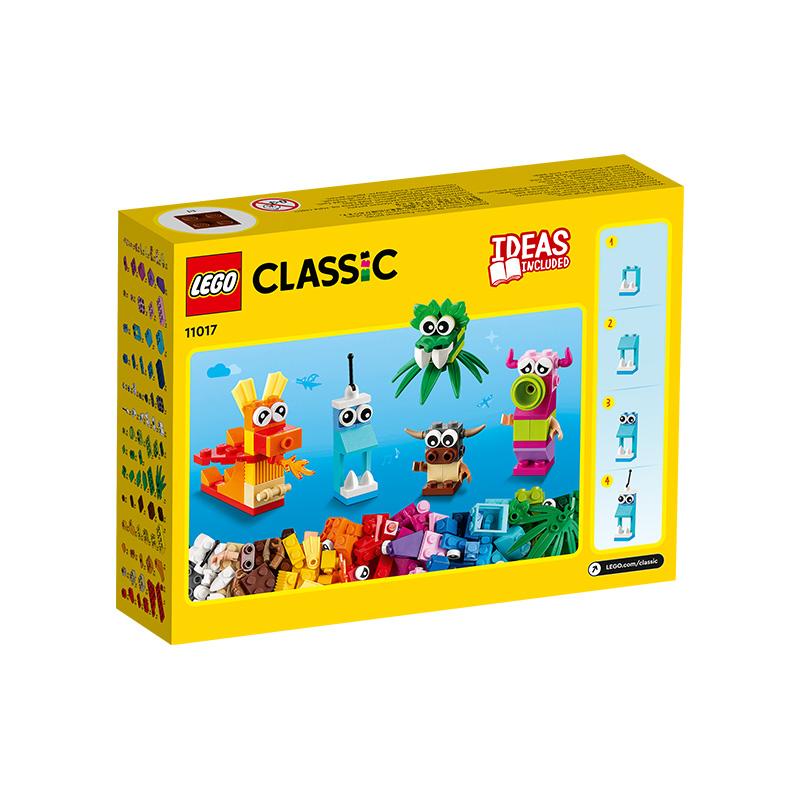 Đồ Chơi LEGO Hộp Gạch Classic Chủ Đề Quái Vật Sáng Tạo 11017 (140 chi tiết)