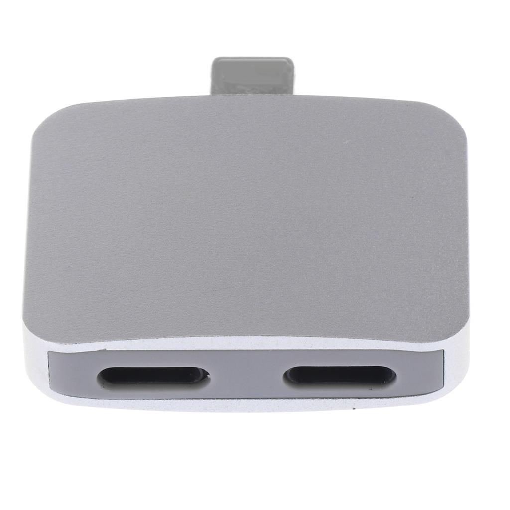 Aluminum Headphone Audio and Charging Splitter Adapter for