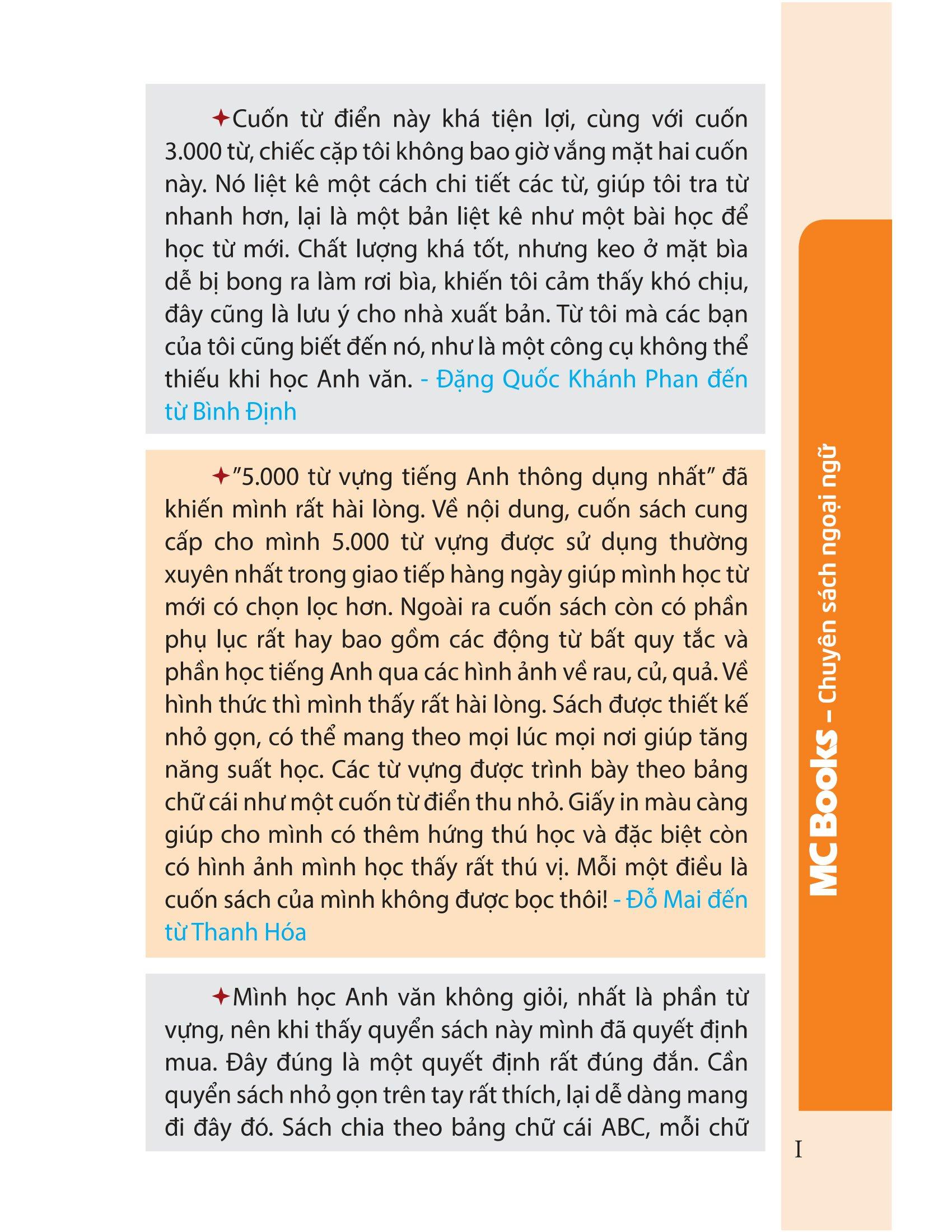 5.000 Từ Vựng Tiếng Anh Thông Dụng Nhất