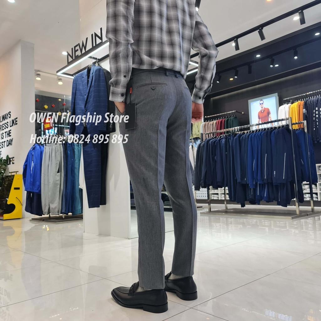 OWEN - Quần âu nam công sở dáng TRENDY sợi NANO mã QD22762