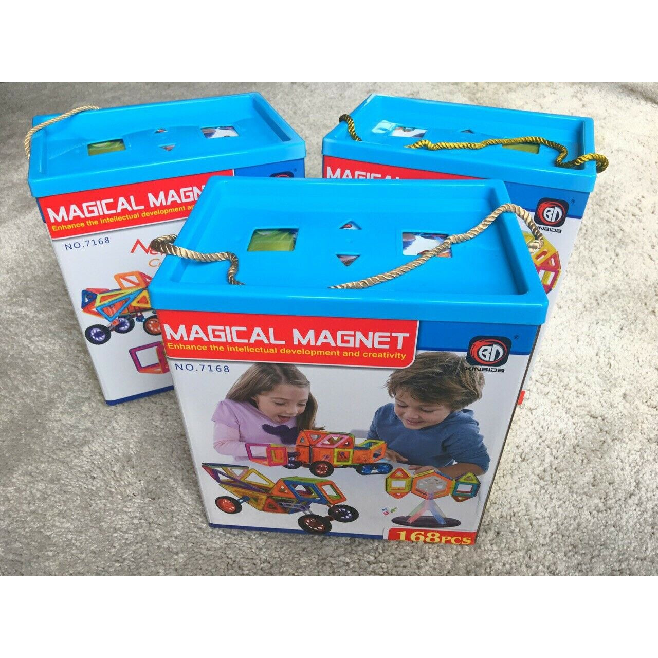 Đồ chơi nam châm sáng tạo ghép hình Magical magnet - Chính hãng Xinbida an toàn cho bé