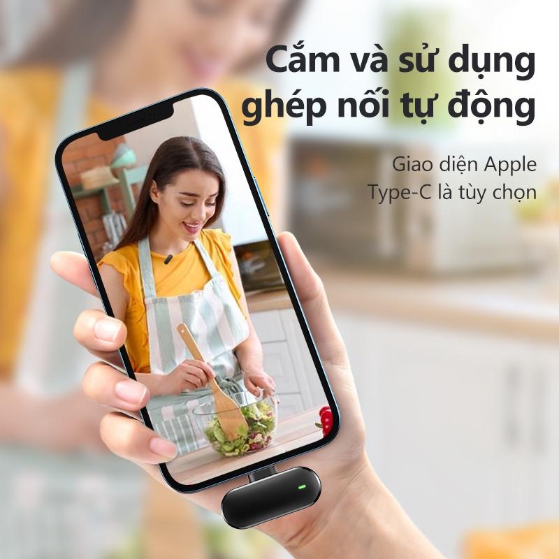 Hàng chính hãng Micrô Lavalier không dây Đài phát thanh HD đa năng cho điện thoại di động / máy tính bảng / máy tính