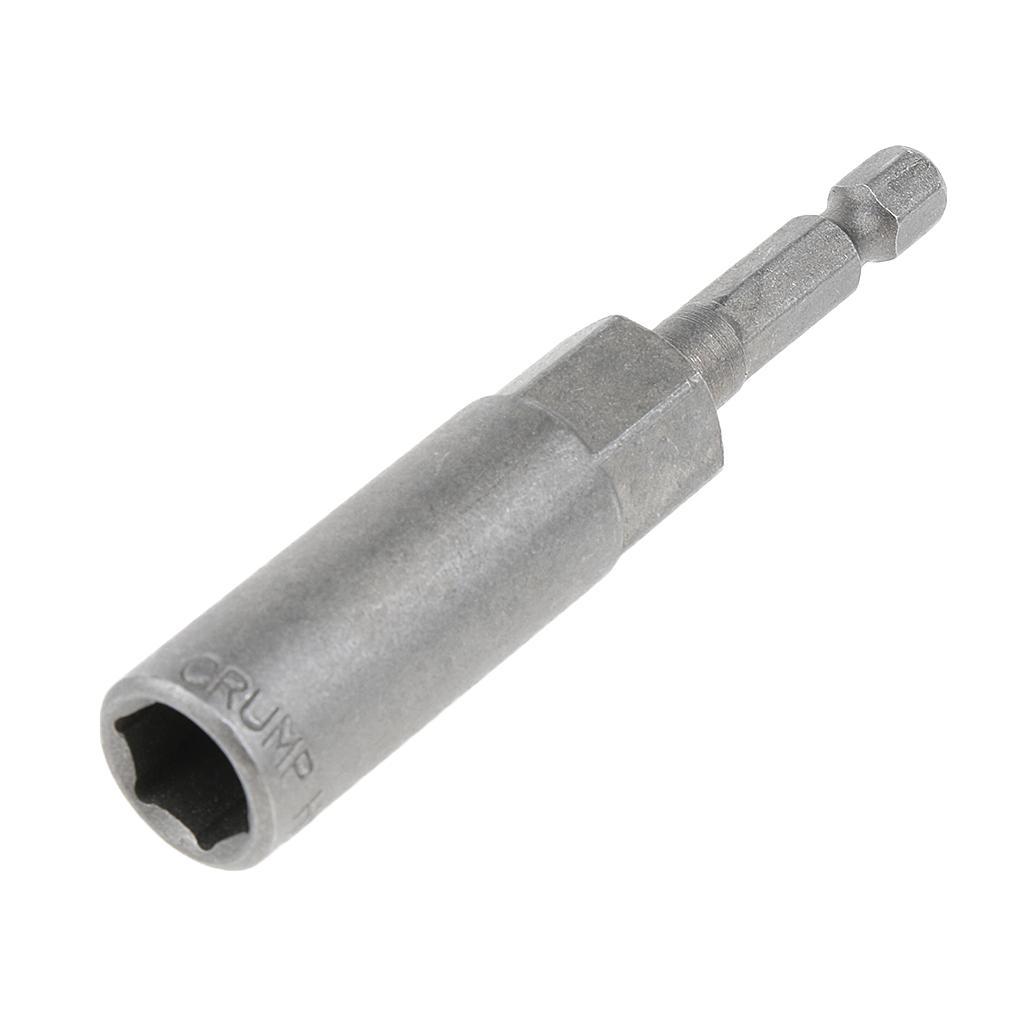5Pcs Socket Adapter Set Driver Hex Shank Impact Drill Bits 1/4" Shank 10mm