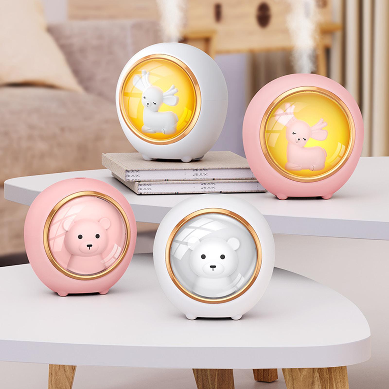 Air Humidifier Night Light Portable Diffuser for Car Desktop