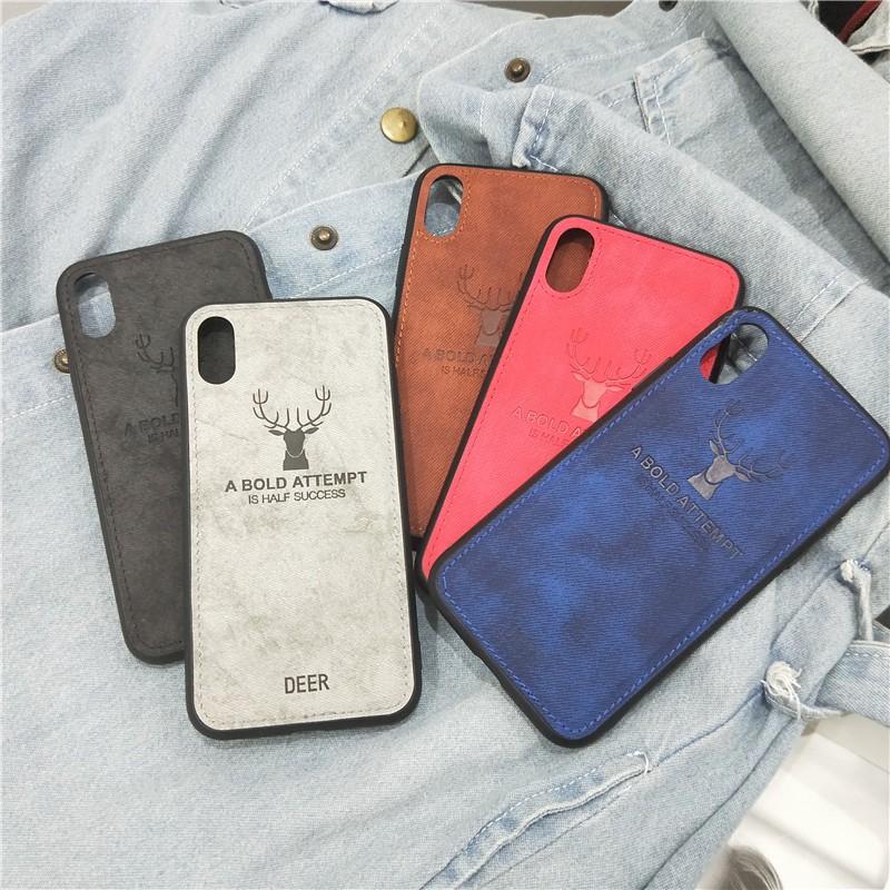 Ốp lưng vải Deer sợi Jean Cho Iphone XSMAX / X / XS / 8 PLUS / 7 PLUS