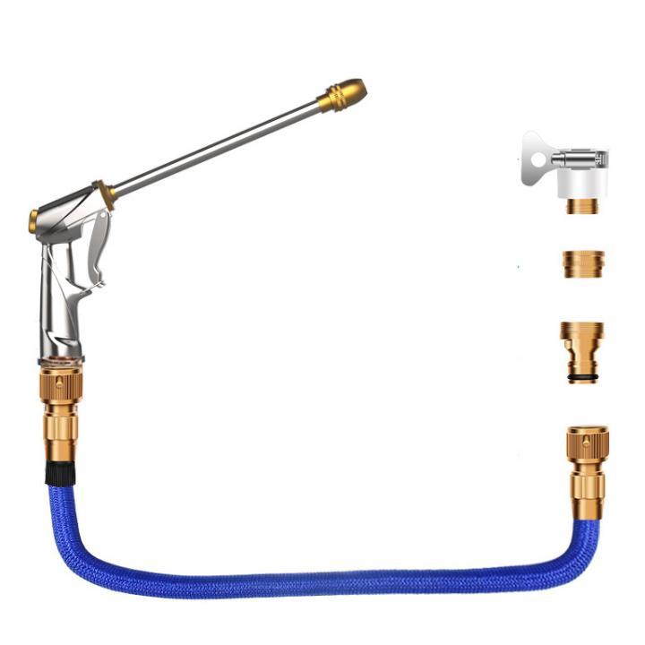 ️️ Bộ dây và vòi xịt tăng áp lực nước rửa xe tưới cây loại 7.5m  206733