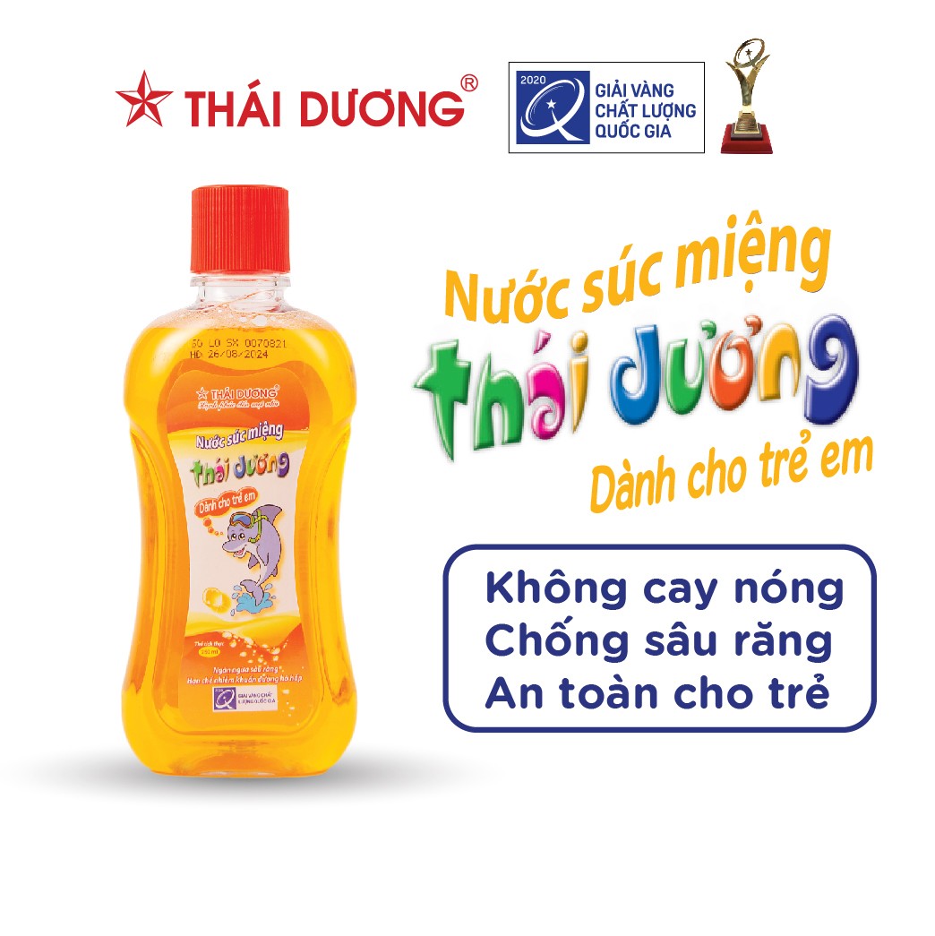 Nước Súc Miệng Thái Dương Trẻ Em chai 250ml - Sao Thái Dương