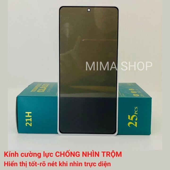 Kính cường lực Chống nhìn trộm Xiaomi Redmi K40 Pro/ K40 Pro Plus Full màn hình-Cảm ứng mượt mà-Chống trầy xước