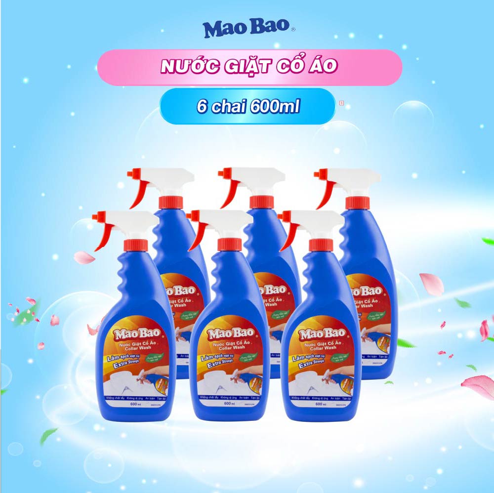 Combo 06 Chai Nước Giặt Cổ Áo Mao Bao 600ml