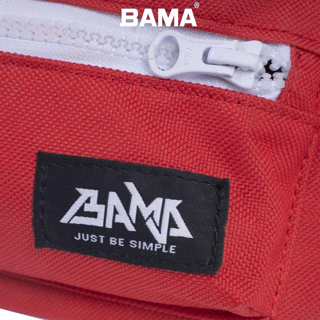 Túi Đeo Chéo nam, nữ BAMA - BUMBAG RED chất liệu vải chống thấm 90%