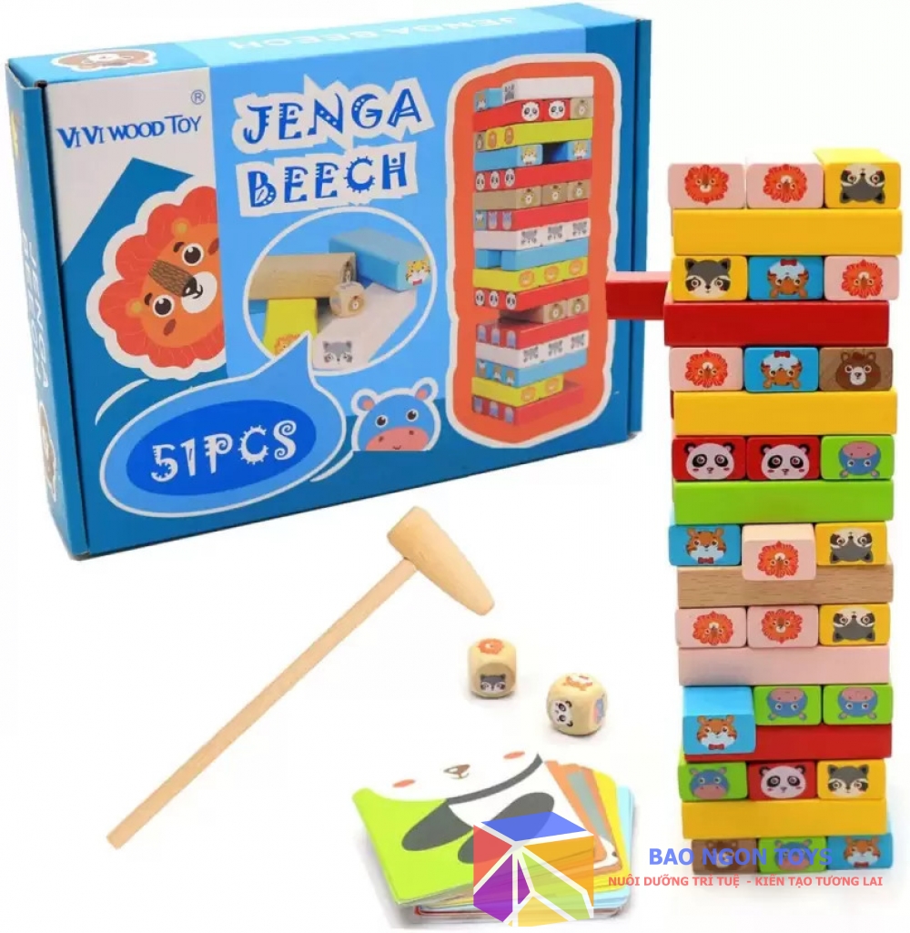 ĐỒ CHƠI ĐẬP GỖ LOẠI LỚN GIÚP BÉ RÈN LUYỆN TƯ DUY VÀ RỜI XA THẾ GIỚI ẢO, ĐỒ CHƠI CHO NHÓM BẠN, GIA ĐÌNH, TĂNG SỰ TƯƠNG TÁC CHO BÉ