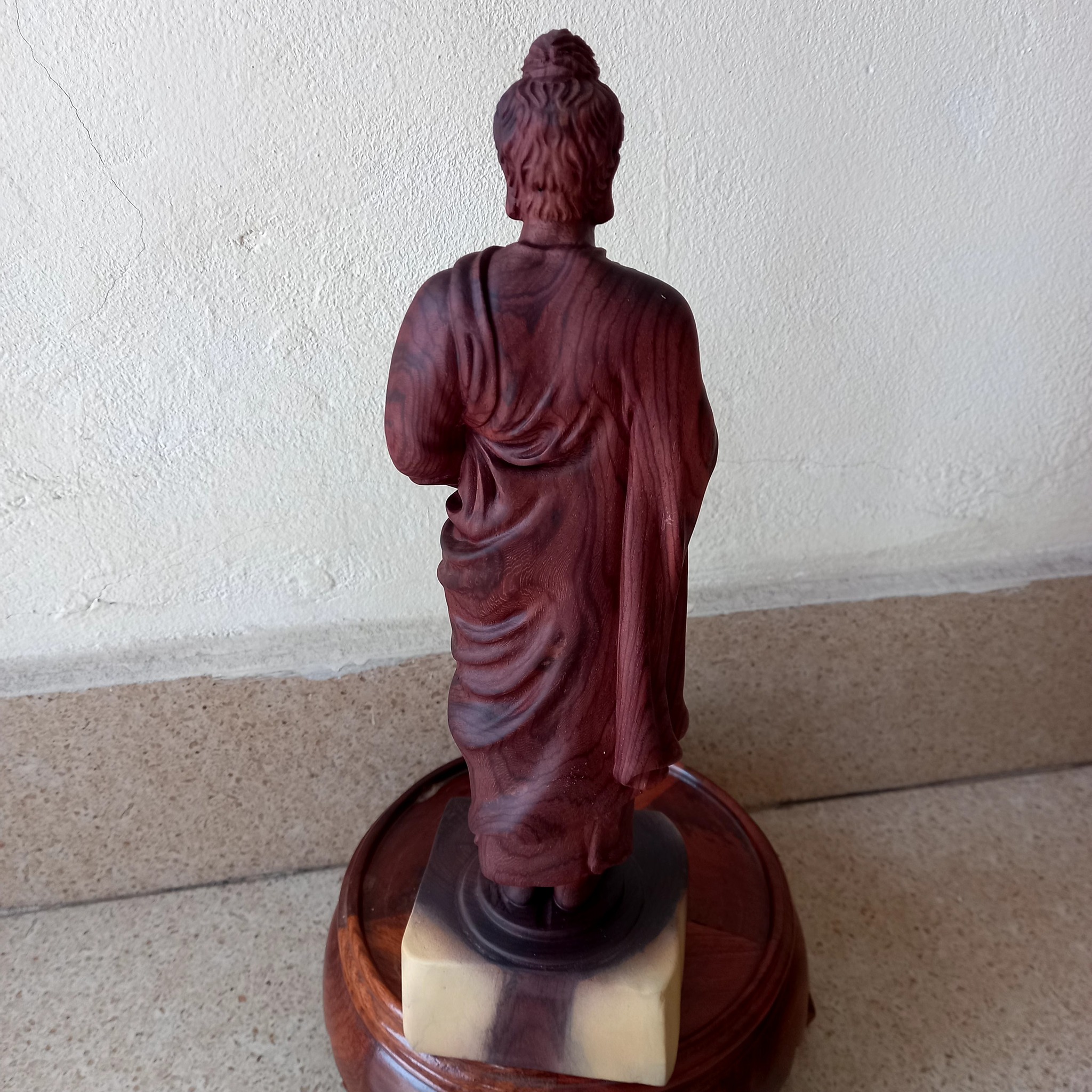 Tượng phật thích ca gỗ cẩm chỉ cao 30cmx10cmx10cm