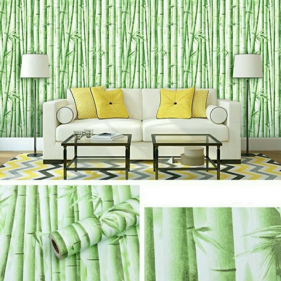 Hàng Cao Cấp - 10M Decal Dán Tường Cây Tre Pastel Sẵn Keo Khổ Rộng 45cm Dài 10 Mét - MS5