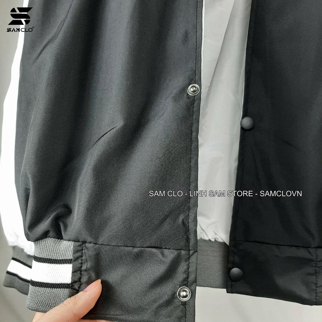 Áo khoác dù bomber 2 lớp nam nữ SAM CLO phong cách bóng chày form rộng unisex mặc cặp - couple in chữ ALASKA