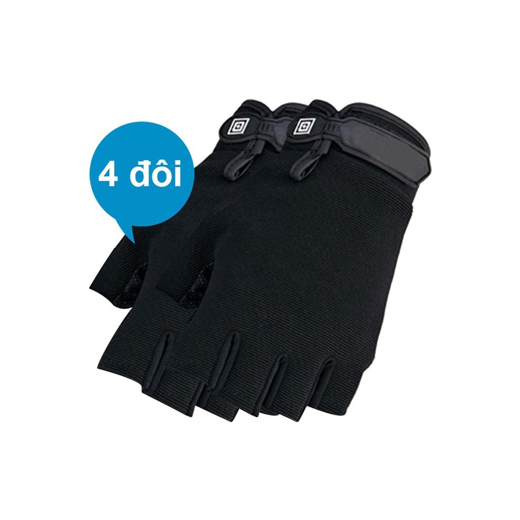 4 Đôi Găng Tay Chiến Thuật Hở Ngón