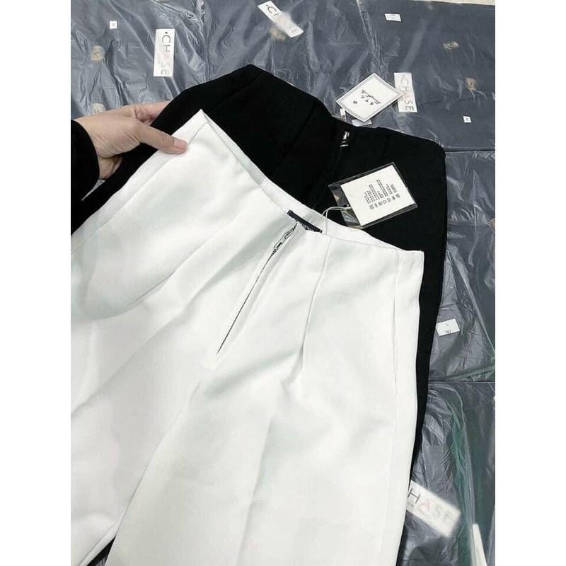 Quần ống suông khóa trước