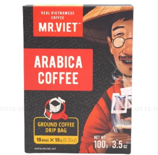 Cà phê rang xay phin giấy/ túi lọc Arabica - Mr Viet Coffee (10 gói/hộp x 10g)
