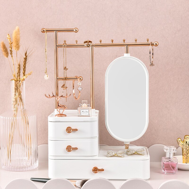 Hộp Đựng dụng cụ trang điểm kiêm giá treo bảo vệ trang sức tài sản của chị em Gold Fairy Gospel
